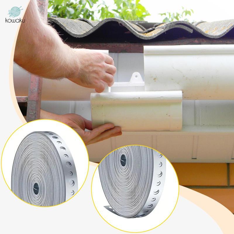 Dây đeo móc treo Cuộn dây kim loại mạ kẽm Dây đục lỗ Lỗ đục lỗ để treo ống an toàn và xây dựng DIY Thích hợp cho các dự án gia đình