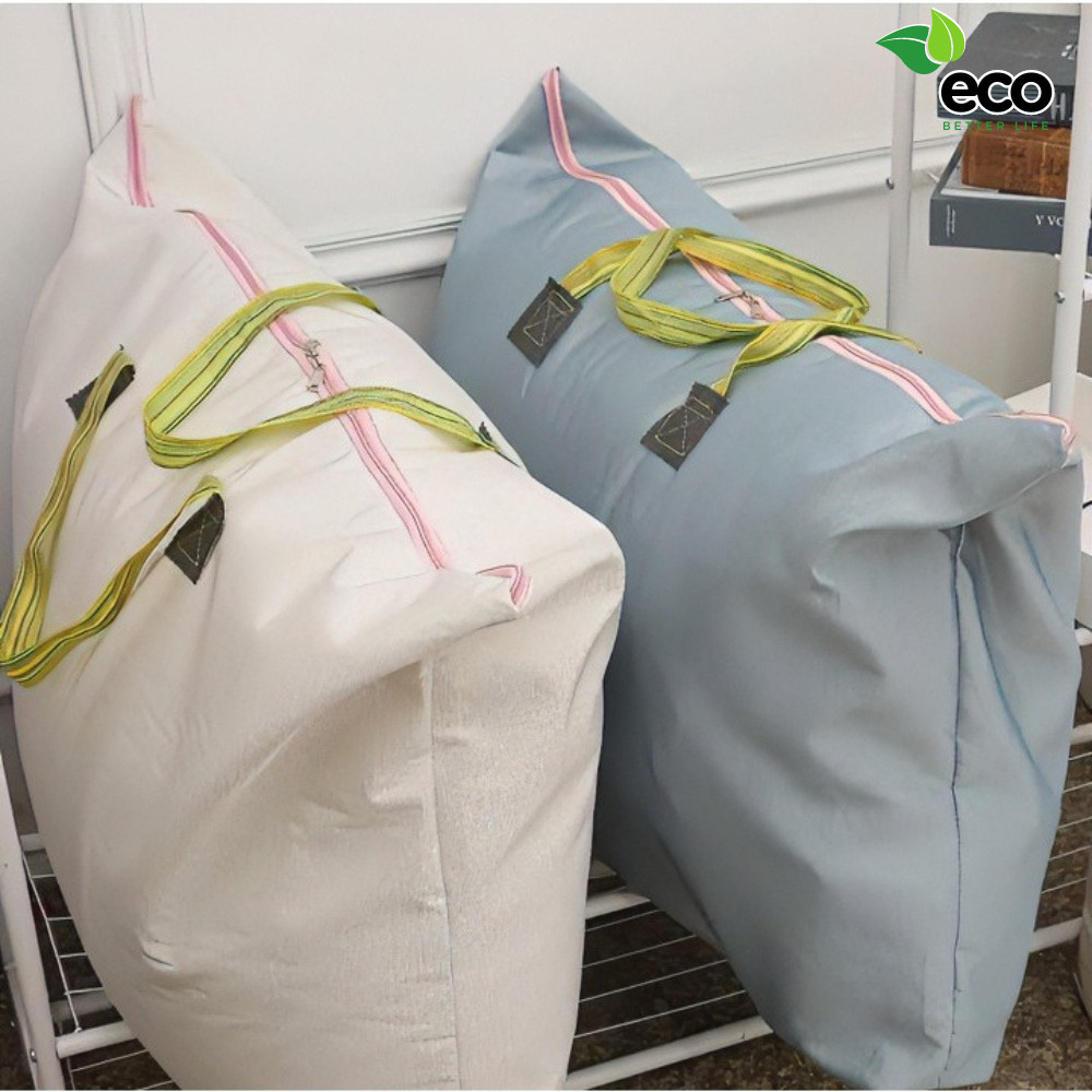Túi bạt đựng đồ siêu to 90cm đựng quần áo tiện lợi, Túi dứa, Túi vải bạt đựng đồ du lịch