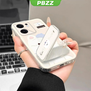 Ốp Lưng Cho OPPO Reno 13f reno13 F reno 13 f 5g 2024 Vỏ Điện Thoại Vỏ Mềm Silicon Chống Sốc Trong Suốt Thiết Kế Mới Thẩm Mỹ Chó Dễ Thương Có Giá Đỡ Cho Gương TKXGDQZJ01