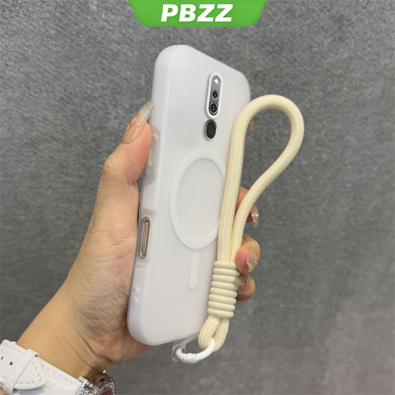 Ốp 2 Trong 1 Cho OPPO F11 A5 2020 A9 2020 F11 Vỏ Điện Thoại Chống Sốc Thiết Kế Mới Thẩm Mỹ Vỏ Thạch Màu Kép Có Dây Buộc Từ Tính Không Dây GDBSWX01