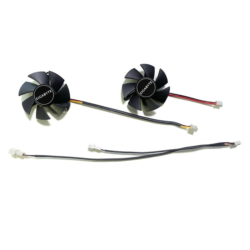 Quạt làm mát 2pin 3pin 45mm cho Gigabyte GTX 1650 GTX1650 D6 OC Thẻ 4G cấu hình thấp 0.19A FS1250-A1053A GPU VGA Video Cooler