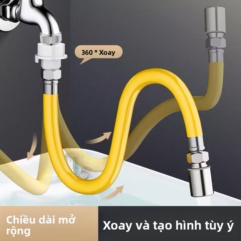 Vòi Nối Dài Ống Nối Dài Chống Bắn Dụng Cụ Tiện Dụng Giặt Bể Bơi Ban Công Đa Năng Cửa Thoát Nước Ống Nối Dài S H66