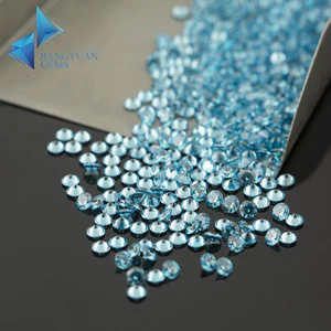 Đá Cắt Hình Tròn 5A Xanh Biển 1.0mm đến 3.0mm - Zirconia Cubic cho Trang Sức DIY