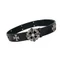 XGB Đen Punk Rock Thắt Lưng Unisex Thiết Kế 3 Chiều Rộng 8cm Trang Trí Eo Hoàn Hảo Cho Mặc Hàng Ngày Và Tiệc