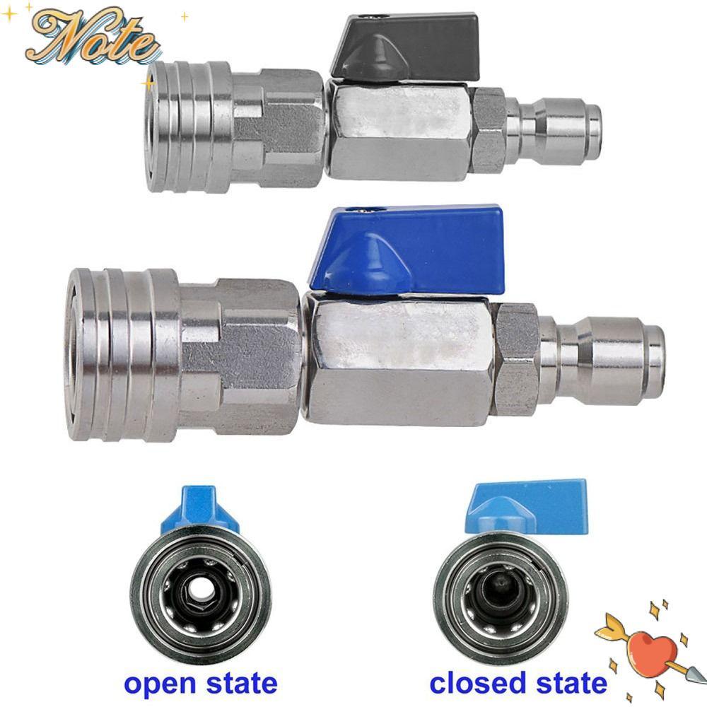 NOTE1 1 Bộ Van Bi, Cho Máy Giặt Điện Công Tắc Lưu Lượng Nước Máy Giặt Đầu Nối Nhanh, Van Điều Khiển Ống Inox Áp Lực Cao 3 / 8 1 / 4 Inch