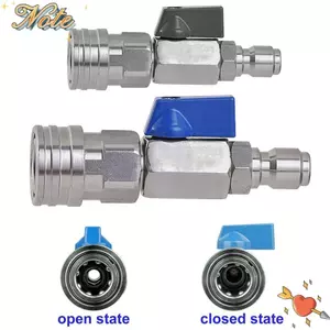 NOTE1 1 Bộ Van Bi, Cho Máy Giặt Điện Công Tắc Lưu Lượng Nước Máy Giặt Đầu Nối Nhanh, Van Điều Khiển Ống Inox Áp Lực Cao 3 / 8 1 / 4 Inch