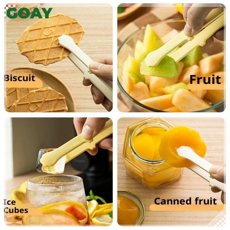 GOAY Sáng Tạo Mèo Nhật Bản Paw Shape Silicone Mini Sna Kẹp Thực Phẩm Chống Trơn Trượt Tay Cầm BBQ Bánh Mì Đá Viên Kẹp Phụ Kiện Nhà Bếp VN