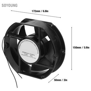 Soyoung Quạt hướng trục soyoung AC AC220V 38W Vòng bi hình bầu dục Thông gió làm mát 220V