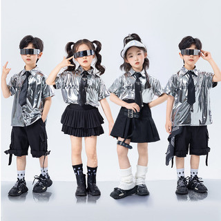Áo Hip Hop Cho Bé Gái Đồ Nhảy Hiện Đại Bé Trai Hoạt Náo Viên Biểu Diễn Trang Phục Đồ Nhảy Cho Bé Jazz Quần Nhảy Đồ Nhảy Zumba