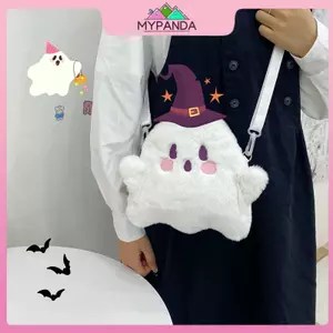 MYPANDA Dễ Thương Ma Hoạt Hình Túi Vải Sang Trọng Túi Thời Trang Thường Ngày Phù Hợp Với Túi Messenger Túi Đeo Vai Túi Nữ Ví.