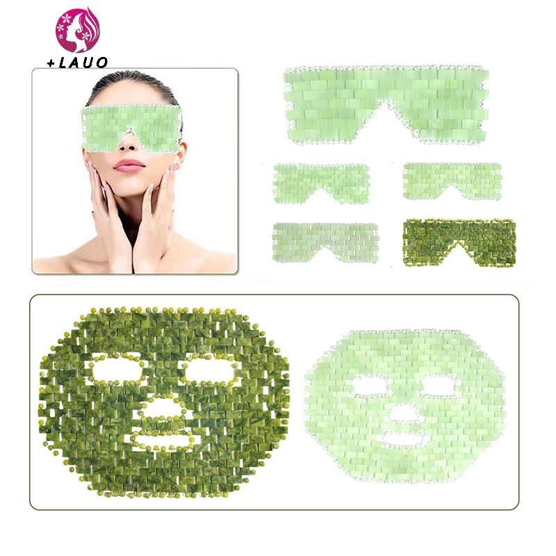 Springevenstar Mặt nạ ngọc bích làm mát thư giãn mắt, máy mát xa ngủ, dụng cụ chăm sóc mặt nạ