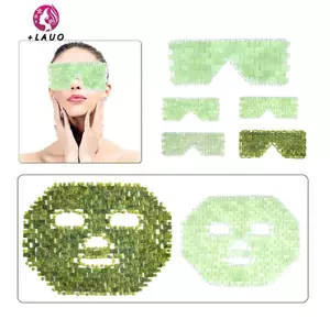 Springevenstar Mặt nạ ngọc bích làm mát thư giãn mắt, máy mát xa ngủ, dụng cụ chăm sóc mặt nạ