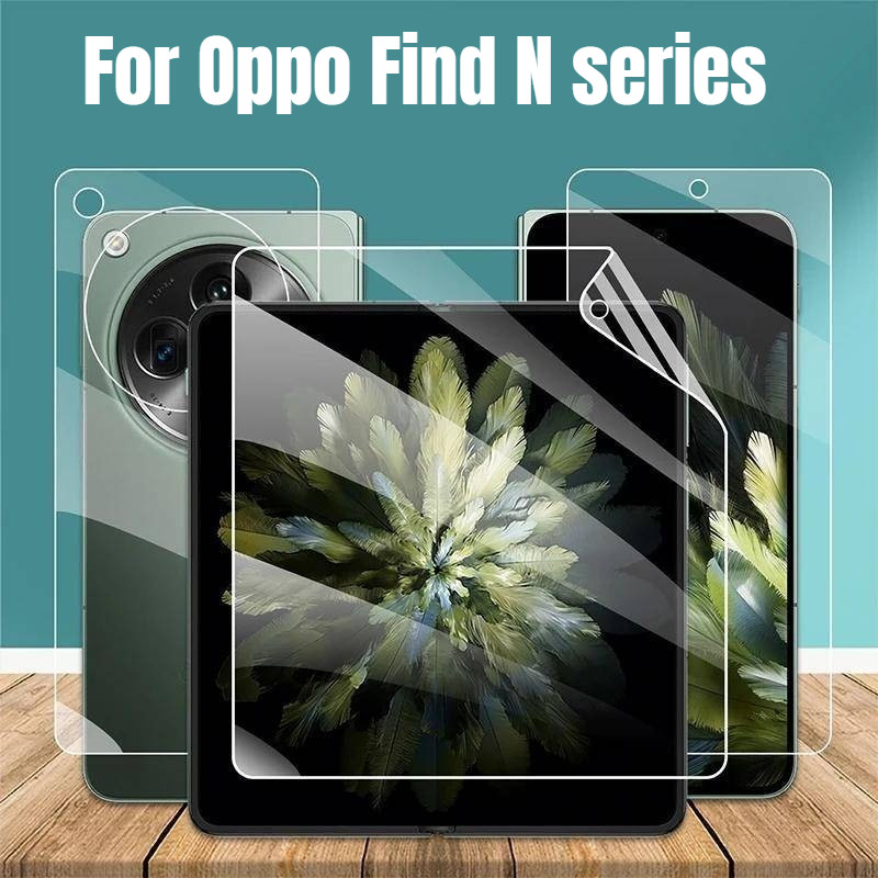 1-2 Chiếc Phim Hydrogel Mềm Có Thể Gập Lại Điện Thoại Cho Oppo Find N6 N5 N3 N2 N Tấm Bảo Vệ Màn Hình Chống Cháy Nổ Cho Oppo FindN6 FindN5 FindN3 FindN2 FindN HD Phim Mềm Trong Suốt