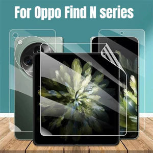 1-2 Chiếc Phim Hydrogel Mềm Có Thể Gập Lại Điện Thoại Cho Oppo Find N6 N5 N3 N2 N Tấm Bảo Vệ Màn Hình Chống Cháy Nổ Cho Oppo FindN6 FindN5 FindN3 FindN2 FindN HD Phim Mềm Trong Suốt