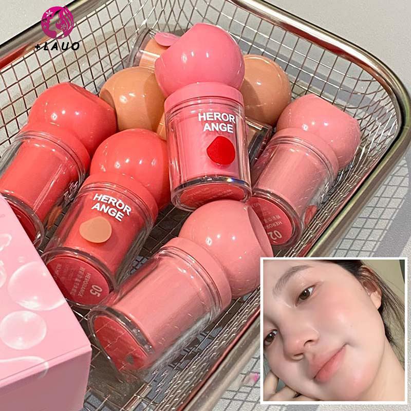 Springevenstar HERORANGE Liquid Blush Sti với đầu bọt biển môi và má, chống thấm nước và lâu trôi Thích hợp cho mọi loại da Quà tặng sinh nhật Springevenstar