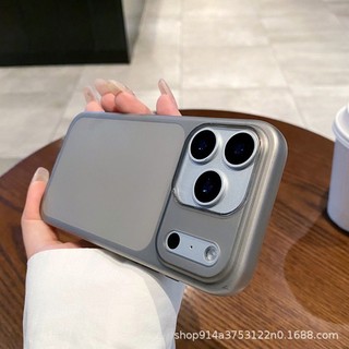 Thích hợp cho Ốp điện thoại chống nhạy cảm siêu mỏng 17promax iPhone 13 / 14 / 15 / 16 Vỏ bảo vệ kim loại trần Hàng hóa giao ngay