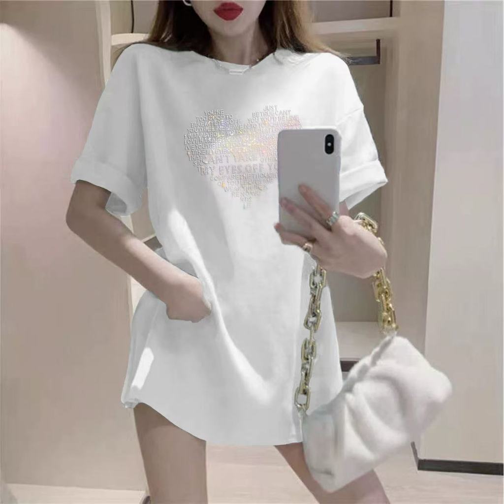 Áo thun ngắn tay dáng rộng thời trang mùa hè mới dành cho nữ