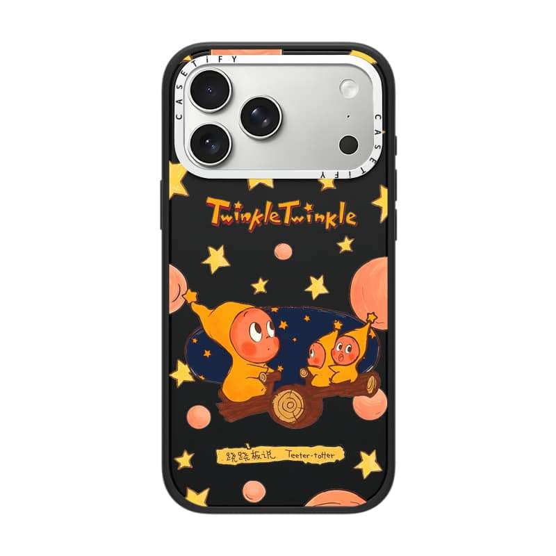 CASECASE X Twinkle Twinkle Ốp Lưng Máy Ảnh Màu Trắng Vòng Phiên Bản Mờ Đen Cứng Hút Từ Tính Tác Động Dành Cho Apple IPhone 13 14 15 16 17 Pro Max Air Plus Có Hộp