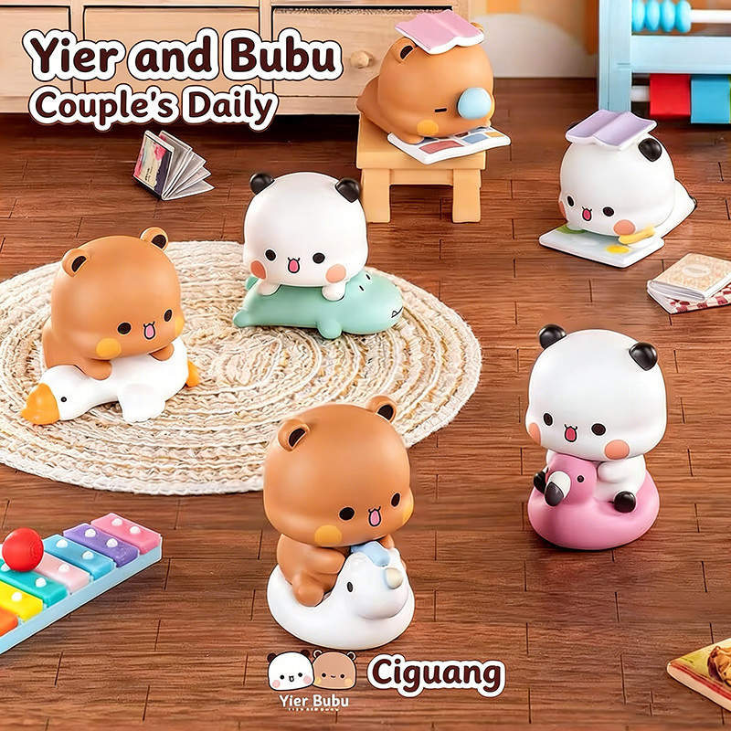 YiEr và Bubu Viên Đạn Thứ Ba Cặp Đôi Hàng Ngày Series Nhân Vật Mini Hợp Thời Trang Chơi Búp Bê Trang Trí Đồ Chơi Trẻ Em Quà Tặng