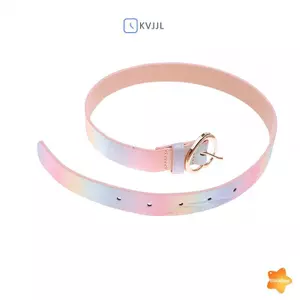Thắt lưng trẻ em bé gái PU nhiều màu, đầm công chúa, quần jean, trái tim tình yêu