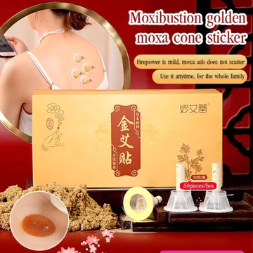 【Giảm Đau Nhanh Chóng】 Miếng Dán Ngải Cứu Vàng Diệu Ái Đường Hộp 100 Miếng Ngải Cứu/Miếng Dán/Giảm Đau/Chăm Sóc Sức Khỏe