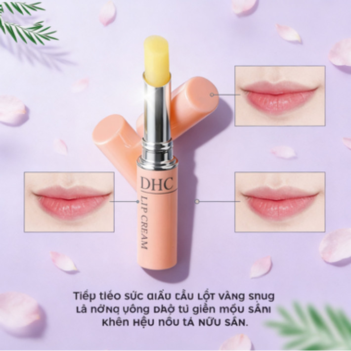DHC Olive Lip Balm – Kem dưỡng từ dầu Olive, giúp môi mềm mại, hồng khỏe mỗi ngày