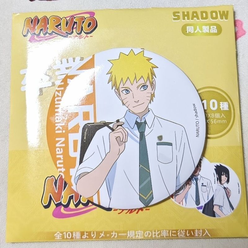 Huy hiệu đồng phục trường học Naruto 58mm – Itachi & Sasuke Sasuke Anime Pin, Phong cách trường học Kawaii dễ thương, Trâm cài hoạt hình sưu tập