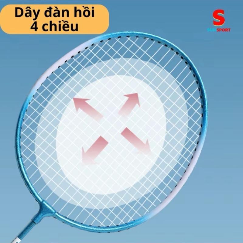 Bộ 2 cây vợt cầu lông, tặng 3 quả cầu nhựa và bao đựng , Hàng Chính Hãng Chất Lượng Cao