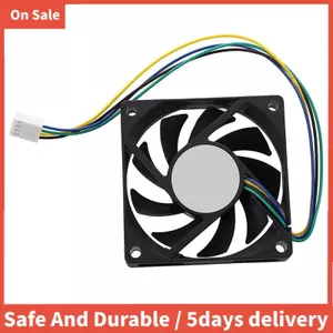 70x70x15mm 12V 4 chân PWM PC Vỏ máy tính CPU Quạt làm mát màu đen