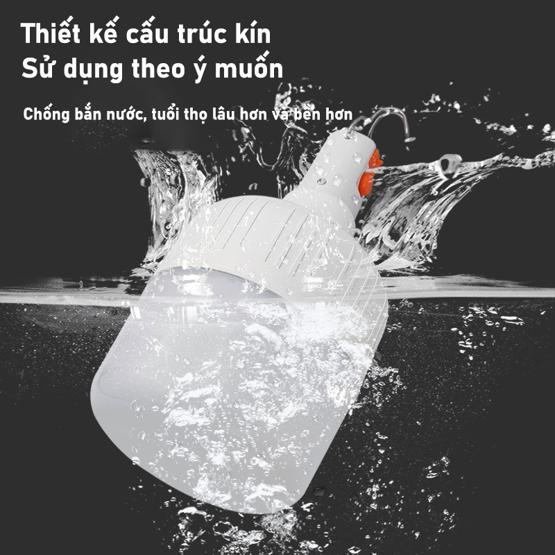 Đèn Tích Điện 3 Chế Độ Sáng Led - Siêu Sáng, Siêu Bền, Chống Nước Hoàn Hảo (Dùng Gia Đình, Dã Ngoại, Chợ Đêm)
