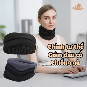 nẹp cổ hỗ trợ ổn định cột sống giảm đau cổ chỉnh tư thế cúi đầu mút xốp mềm thoáng khí thoải mái