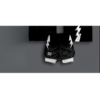 Bộ áo & quần short bóng rổ Black Lightning | Cá nhân hóa MIỄN PHÍ - Thêm nhóm, tên & số của bạn
