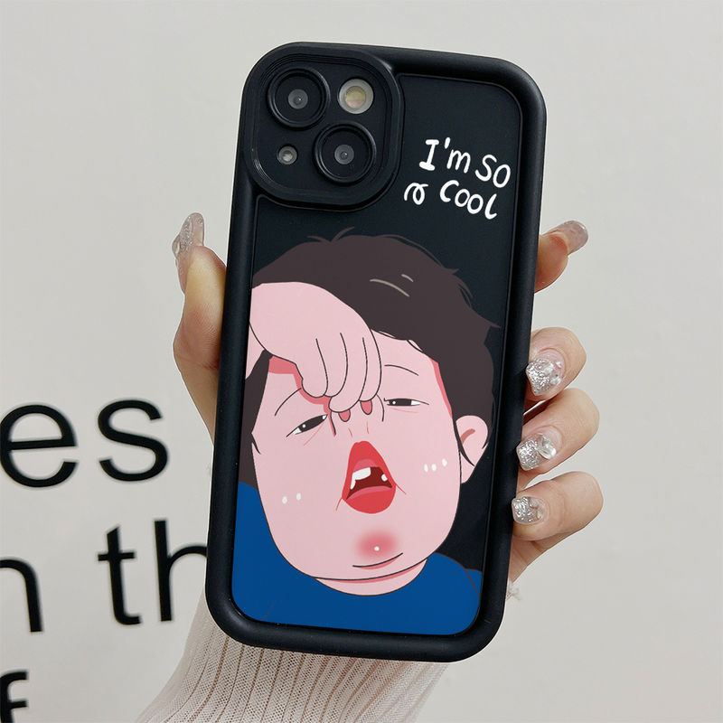 Ốp Mắt Thiên Thần Chống Rơi Cho iPhone 17 16 15 14 13 12 11 Pro X XR XS Max SE 2020 7 8 Plus Motif Cool Girl PFFH123 & PFFH124