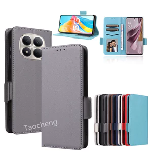 Ốp Điện Thoại Cho Redmi Note 15 Note15 Pro + Plus Note15Pro + 4G 5G 2025 Vỏ Da Sang Trọng Thẻ Lật Khe Cắm Giá Đỡ Mềm TPU Edge Cover