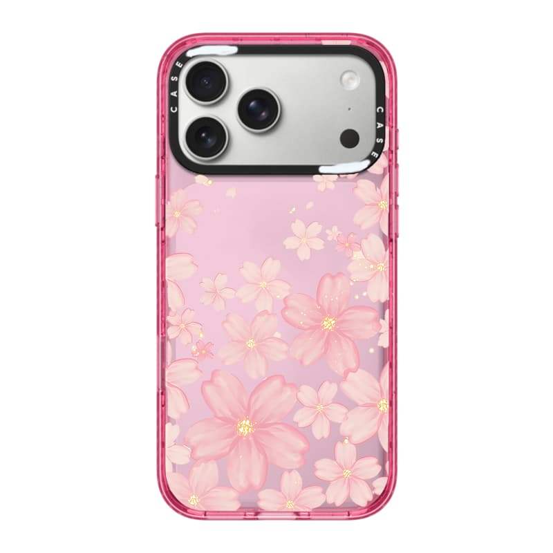 CASECASE X Mùa Xuân Chữ Hoa Hồng Fizz Màu Trong Suốt Cứng Từ Hút Tác Động Dành Cho Apple IPhone 12 13 14 15 16 17 Pro Max Air Plus Có Hộp
