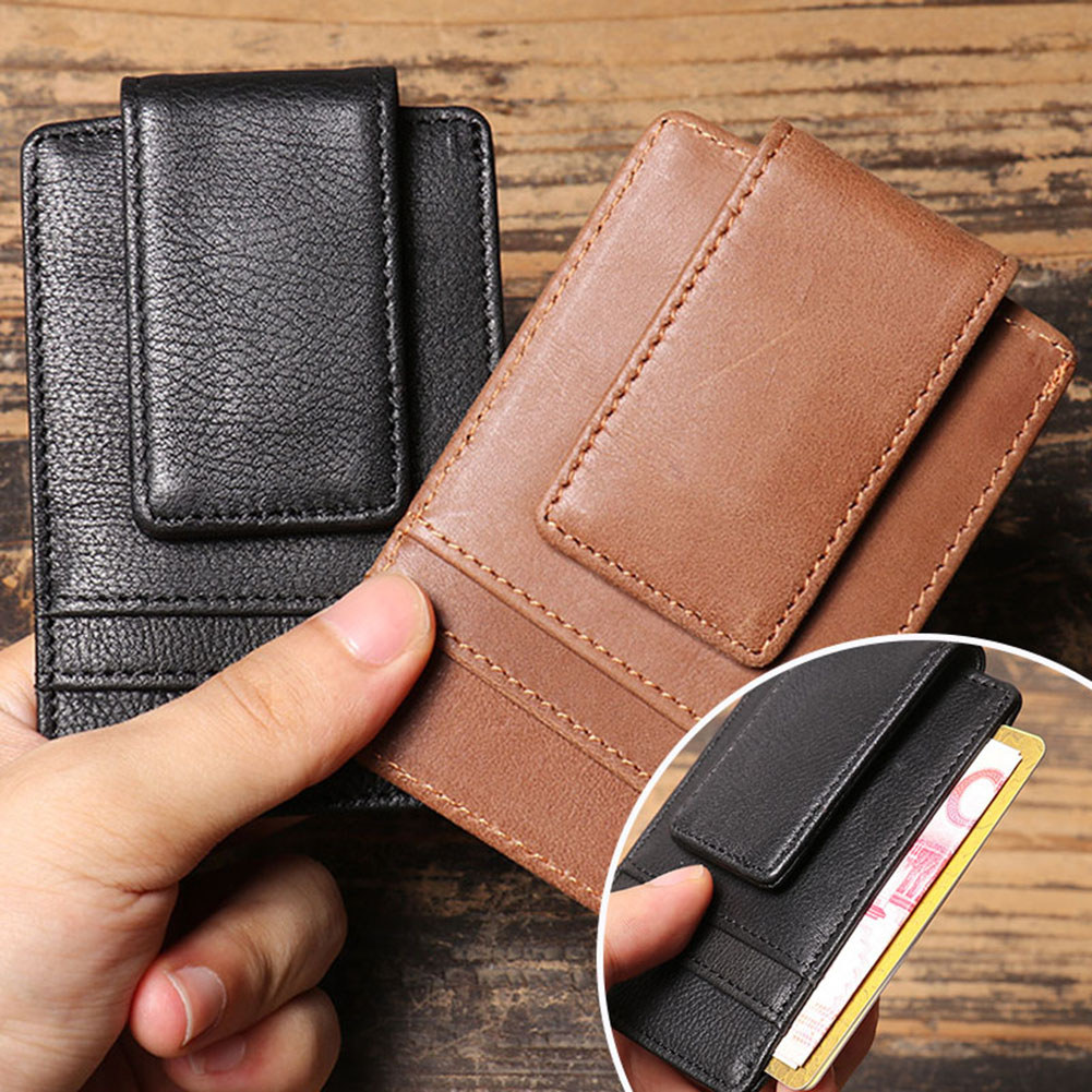 RFID chặn kẹp tiền bỏ túi phía trước mỏng, dễ mang theo không được chú ý. Giao tiếp hàng ngày