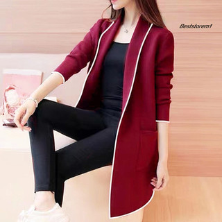 Áo khoác nữ mùa thu đông nhẹ, ấm áp, sành điệu với túi và ve áo - Phù hợp tín đồ thời trang