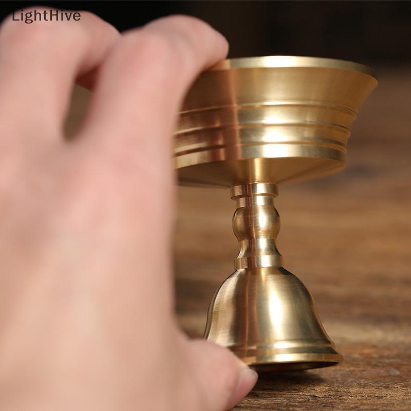[LightHive] 1 Chân Đế Nến Đồng Bơ Đèn Dài Candlesti Đặt Nến Đồng Cốc Trang Trí Nhà (TH)