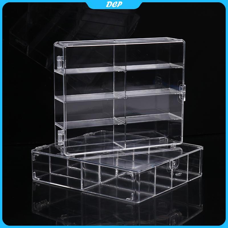 [DCP] 1:64 Acrylic trong suốt xe hiển thị hộp-dính treo tường mô hình đồ chơi lưu trữ [VN]