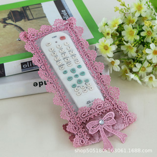 Vải Ren Điều Khiển Từ Xa Bao TV Top Box Điều Khiển Từ Xa Điều Hòa Không Khí Vỏ Bảo Vệ Hộ Gia Đình Chống Bụi Bao Ren Trang Trí26012011