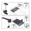 Thay thế đa năng cho cứng Tri-Fold Tonneau Cover Pickup Truck Cargo Cover Fixing Kit