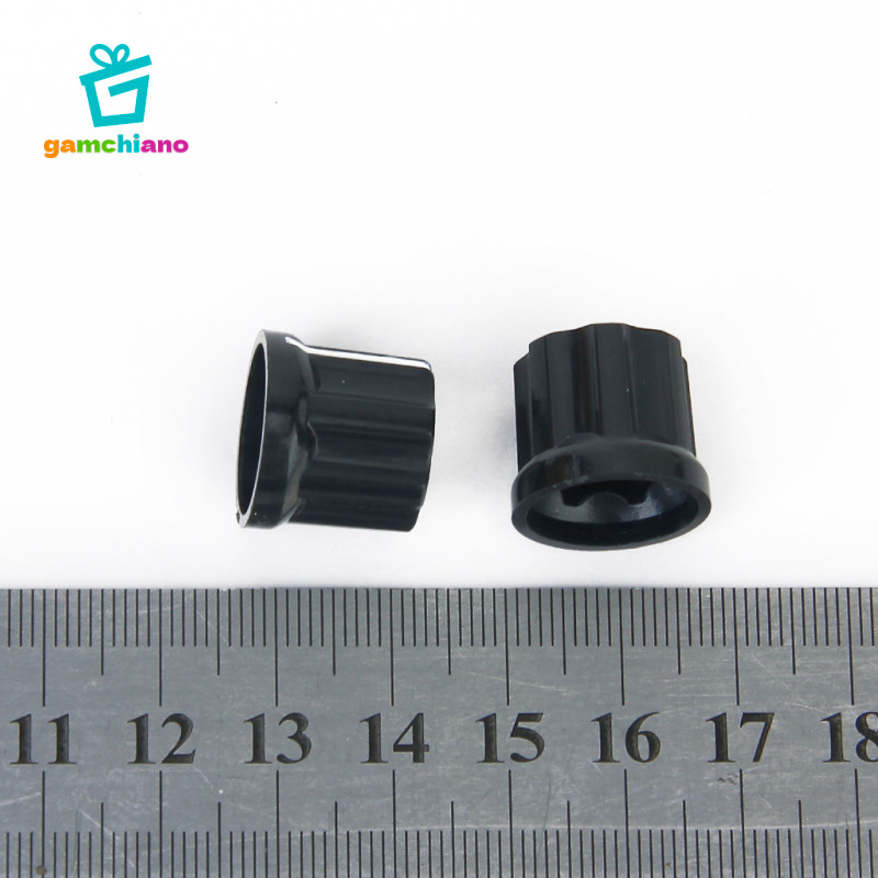 Bộ 4 Núm Xoay Điều Khiển Âm Lượng 6 Mm Trục Trong Cho Đàn Guitar Đen