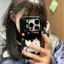 Angel Pony cho trường hợp điện thoại 17 16pro iPhone 15 Jelly Case 14 13pro11 Bề mặt sáng