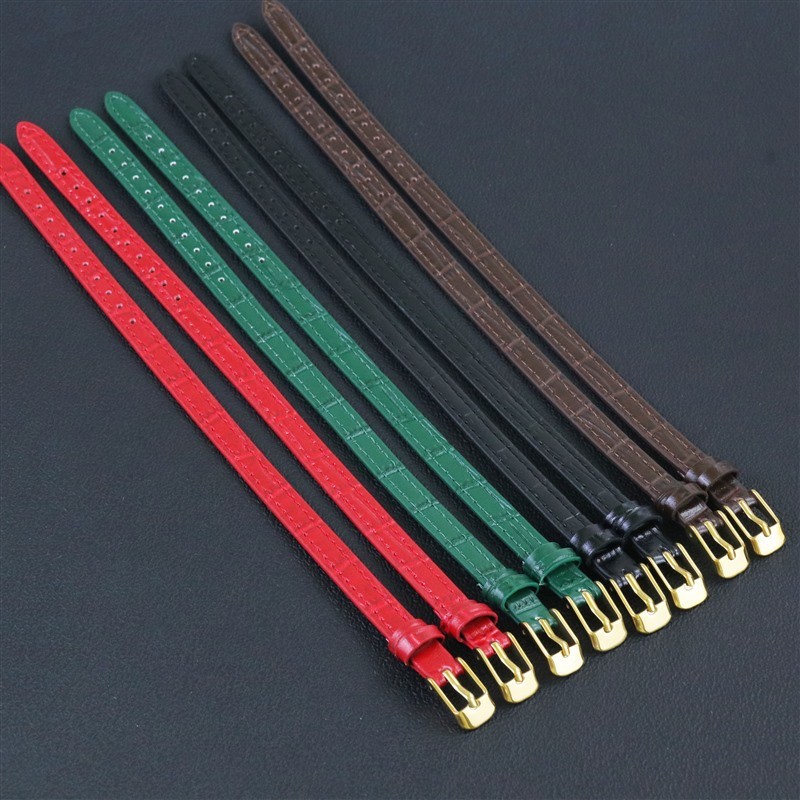 Kích Thước Nhỏ Vòng Đơn NATO Dây Đeo Đồng Hồ 8 Mm 10 Mm Một Vòng Dây Đeo Đồng Hồ Cho Nữ Nữ Kích Thước Cô Gái Trang Sức Đồng Hồ Vòng Tay Aligator Hoa Văn Tre