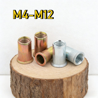 đai ốc rút, ecu rivet rút, tán rút các loại（mạ kẽm màu）  /Tán ecu rút Mạ kẽm size   M4M5M6M8M10M12 【LXY-G1】