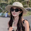 Mũ xô mùa hè EBINLANDS, Mũ câu cá thoáng khí thông thường, Chống nắng thời trang Mũ Panama di động Cắm trại Đi bộ đường dài