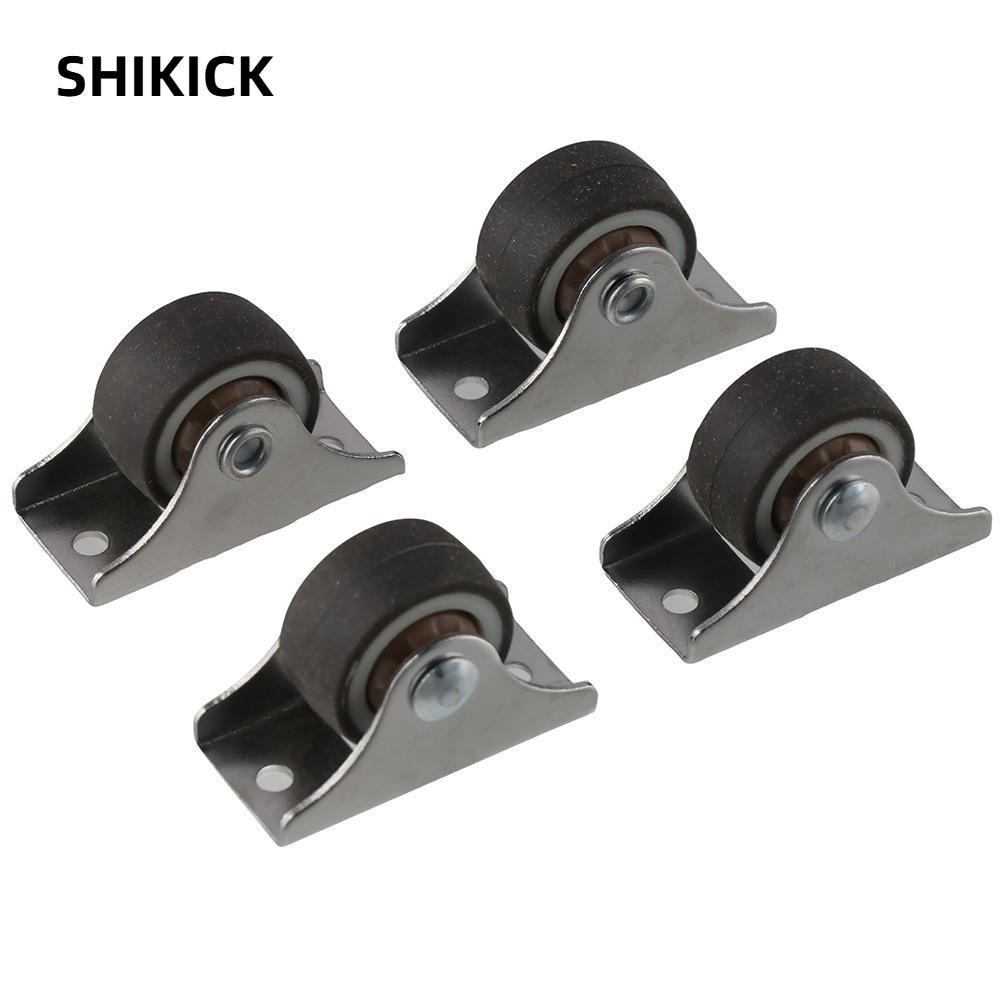 Shikick 4 Bánh Xe Cố Định, Vòng Bi Im Lặng Mini 1 '', Kim Loại Top Bánh Xe Nhỏ Bánh Xe Ngăn Kéo Giường