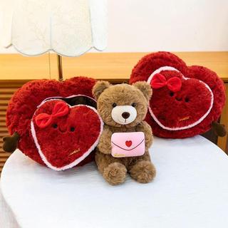 Gấu Sang Trọng Đồ Chơi Dễ Thương Có Hộp Trái Tim Đồ Chơi Gấu Ngộ nghĩnh Thú Nhồi Bông Cho Bé Gái Vợ Tuổi Teen Mẹ