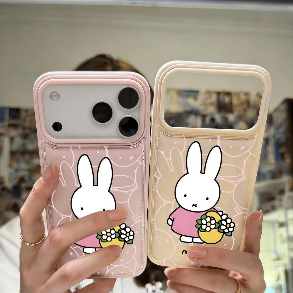 Tham ăn Mifi cho iPhone 17Pro trường hợp điện thoại 15plus Nhật Bản Hàn Quốc 1312pro cá tính 11 lỗ lớn