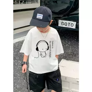 Hình Hoạt Hình, Cho Bé, Mùa Hè, Cotton, Mới Về, Áo Thun Dáng Rộng